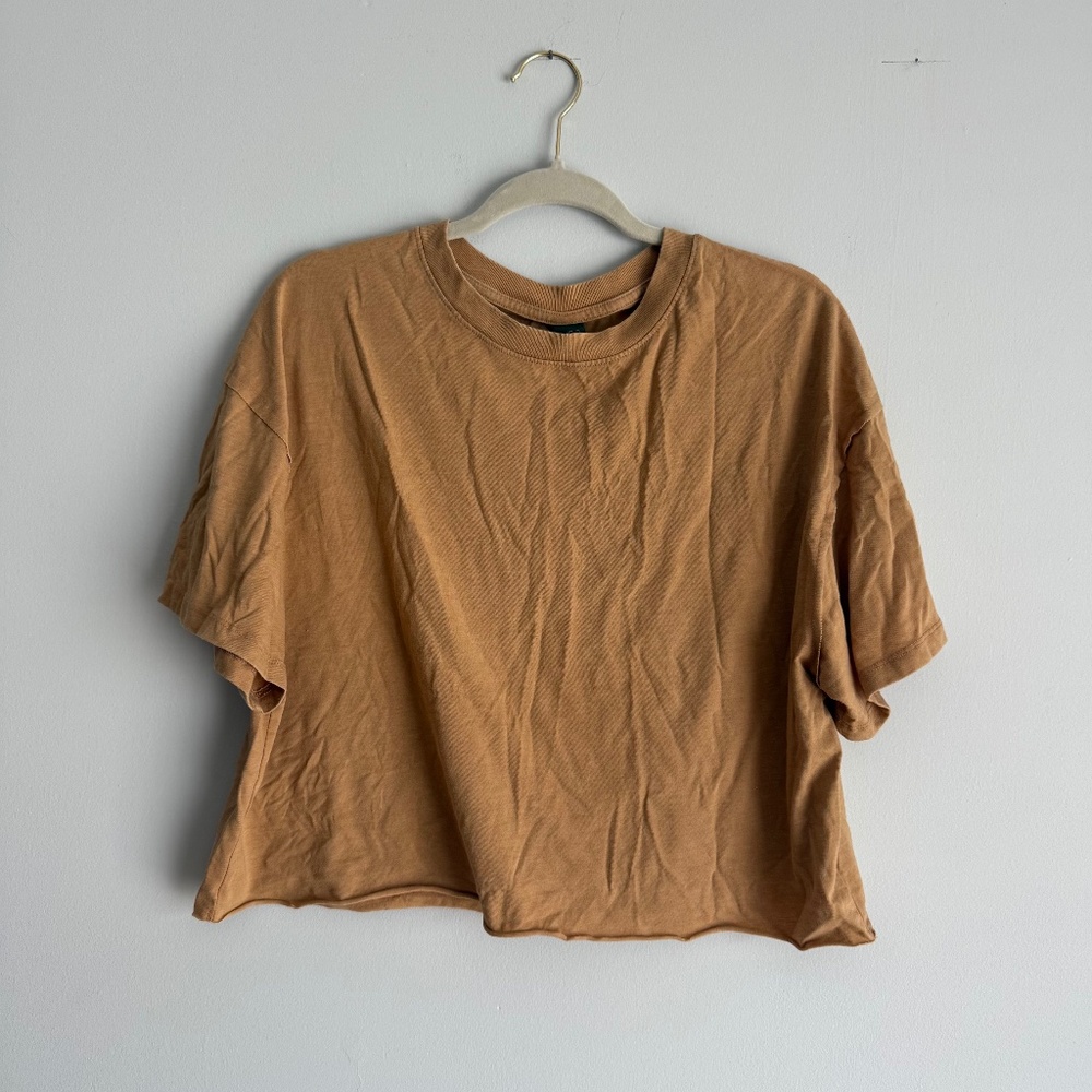 Wild Fable Crop T-shirt Mustard/burnt orange